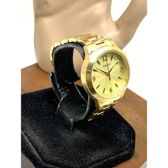 Timex Women's Watch TW2V36000 Quartz Gold Stainless Steel 32mm - Picture 2 of 13